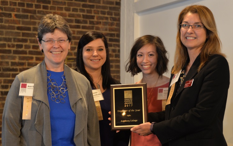 Beth Reissenweber, far right, with colleagues from Augsburg University at the 2017 Commuter Choice Awards Beth Reissenweber, far right, with colleagues from Augsburg University at the 2017 Commuter Choice Awards