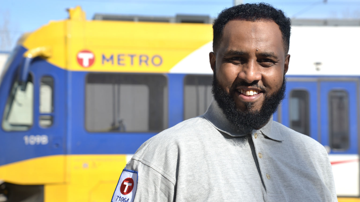 Train Operator Ismail Jama.