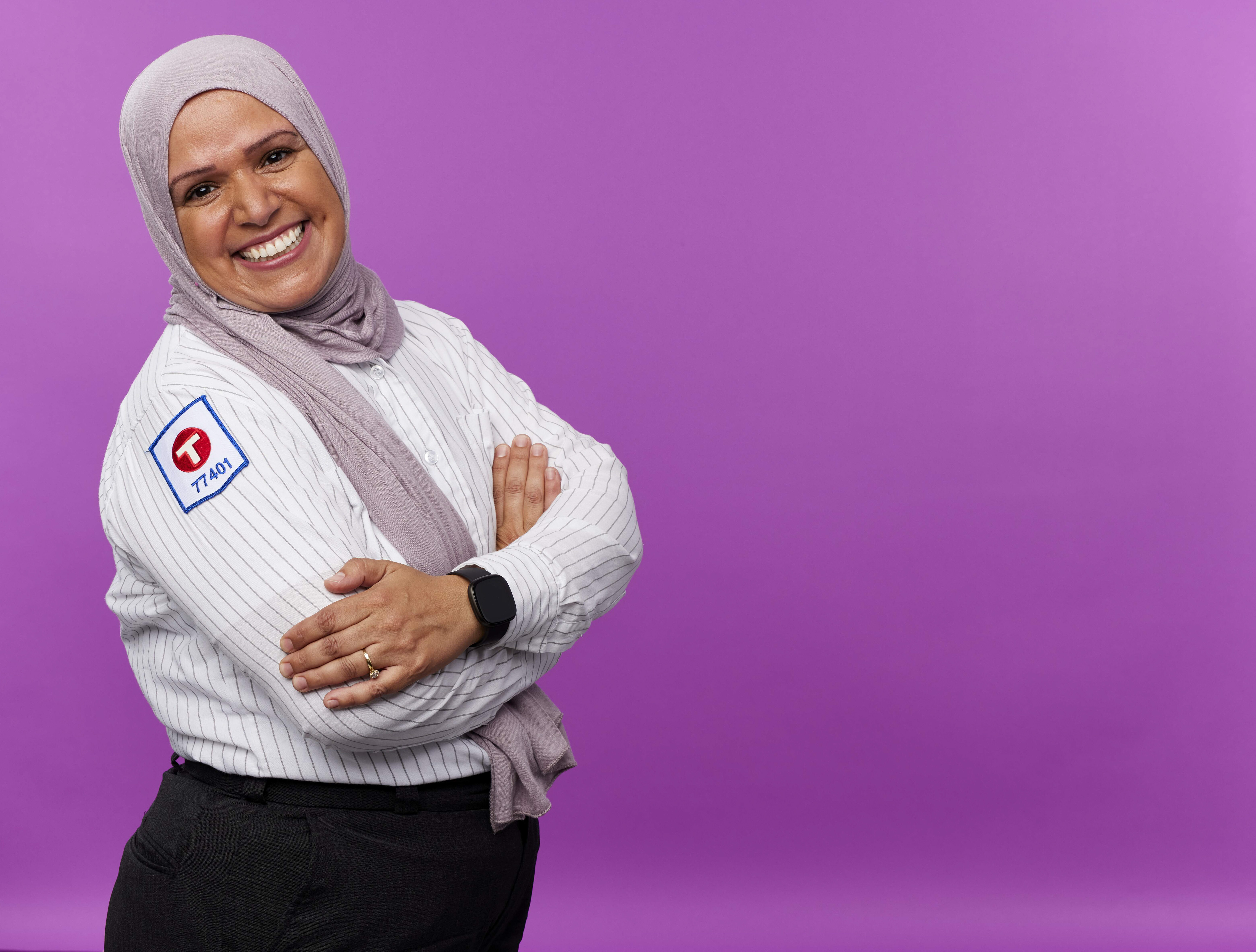 Metro Transit operator Malika Kifal. Metro Transit operator Malika Kifal.