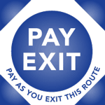 Pay as you exit outbound trips on this route Pay Exit